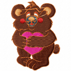 Teddy Embroidery Design 4